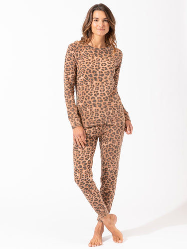 Tanory Leopard Print Jogger Womens Bottoms Pants Threads 4 Thought 