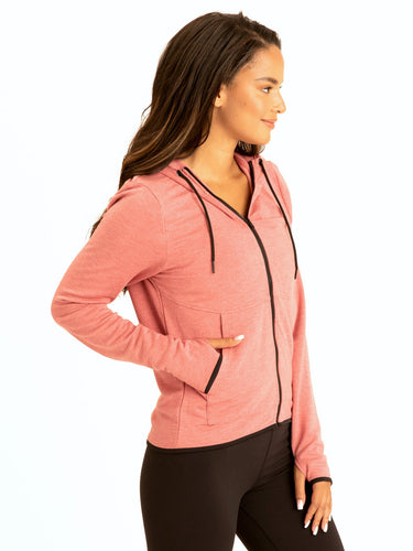 Sybil FeatherLoop Athleisure Jacket Womens Outerwear Sweatshirt Threads 4 Thought 