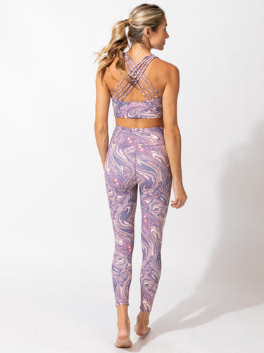 Jackie Aerial Marble Print Hi-Rise 7/8 Legging Womens Bottoms Leggings Threads 4 Thought 